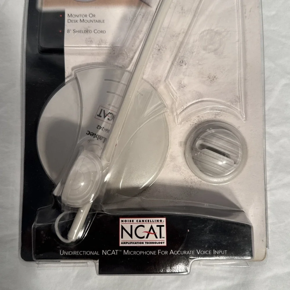 1998 Retro Labtec AM-242 Desk‎ Boom Microphone With Base NCAT New In Package